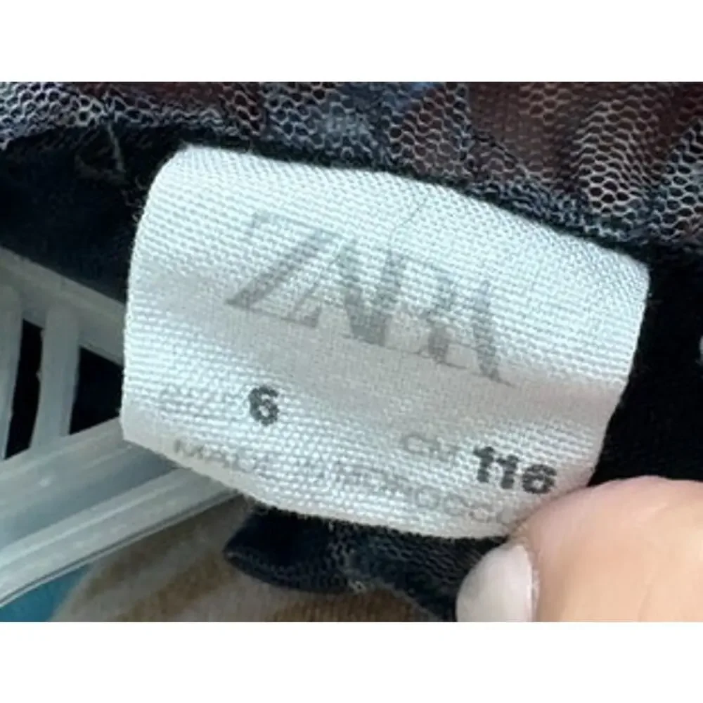 Zara Girls Floral Gauze Tiered Dress Size 6
